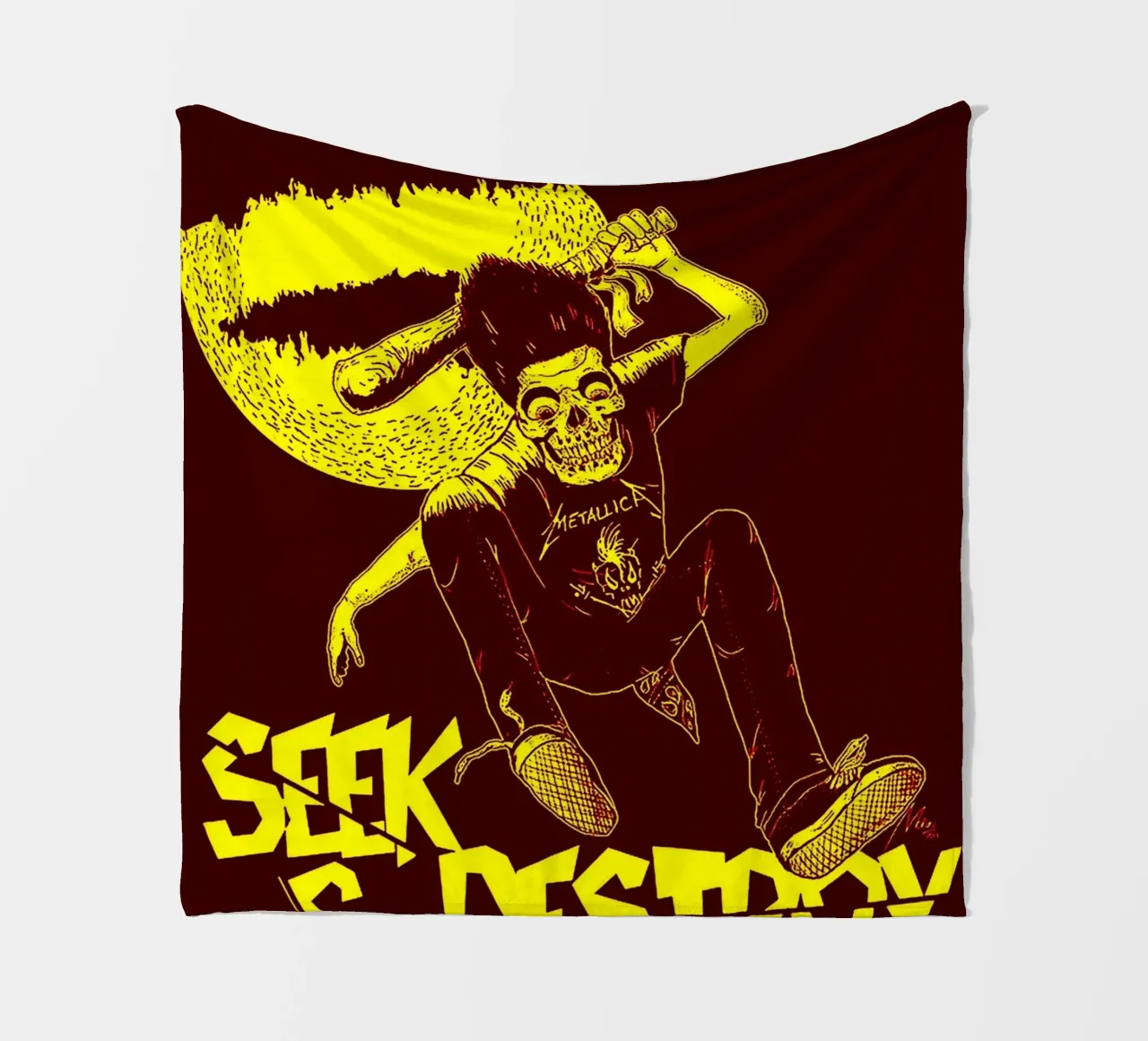 Seek & Destroy fleece blanket by vanhesling