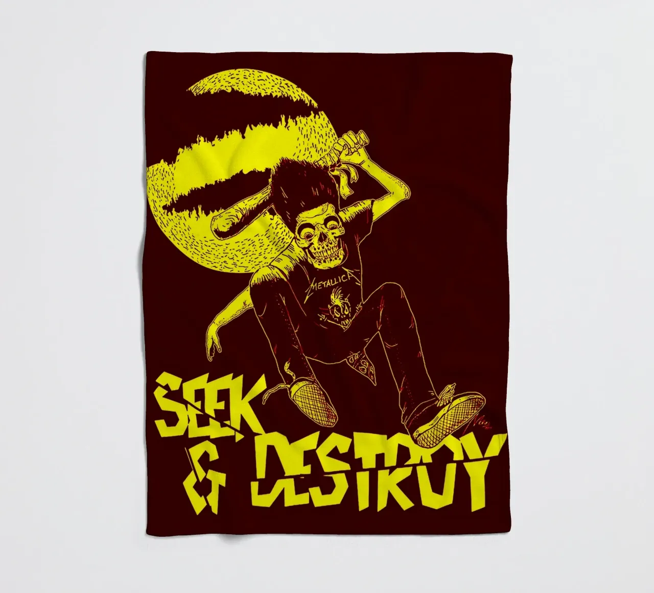 Seek & Destroy fleece blanket by vanhesling