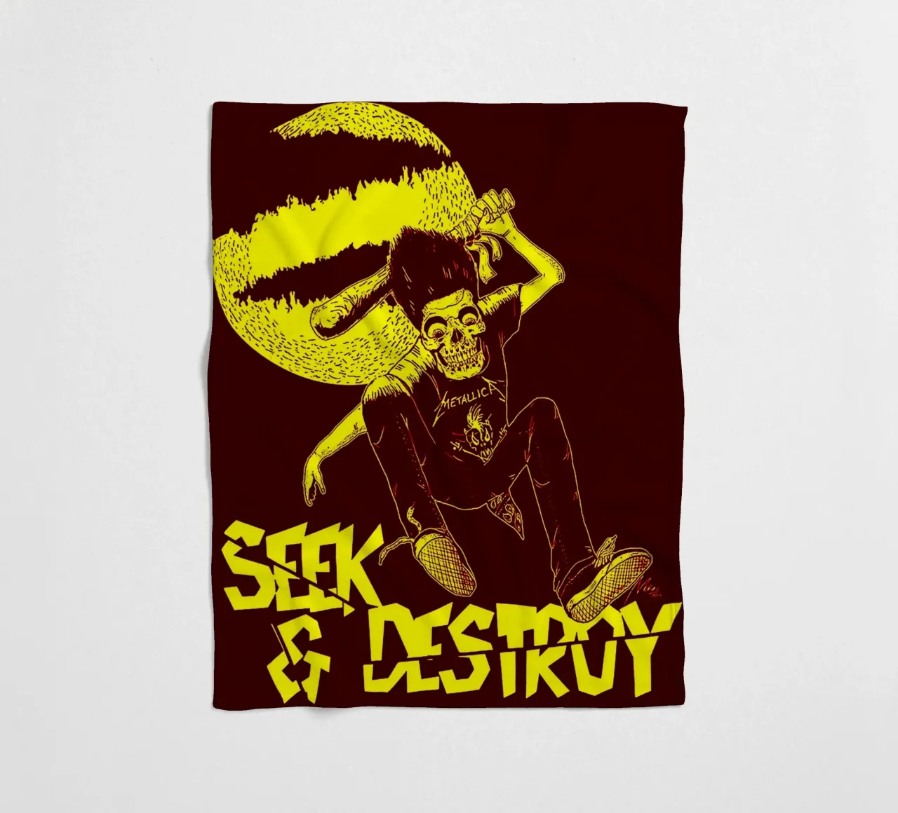 Seek & Destroy fleece blanket by vanhesling