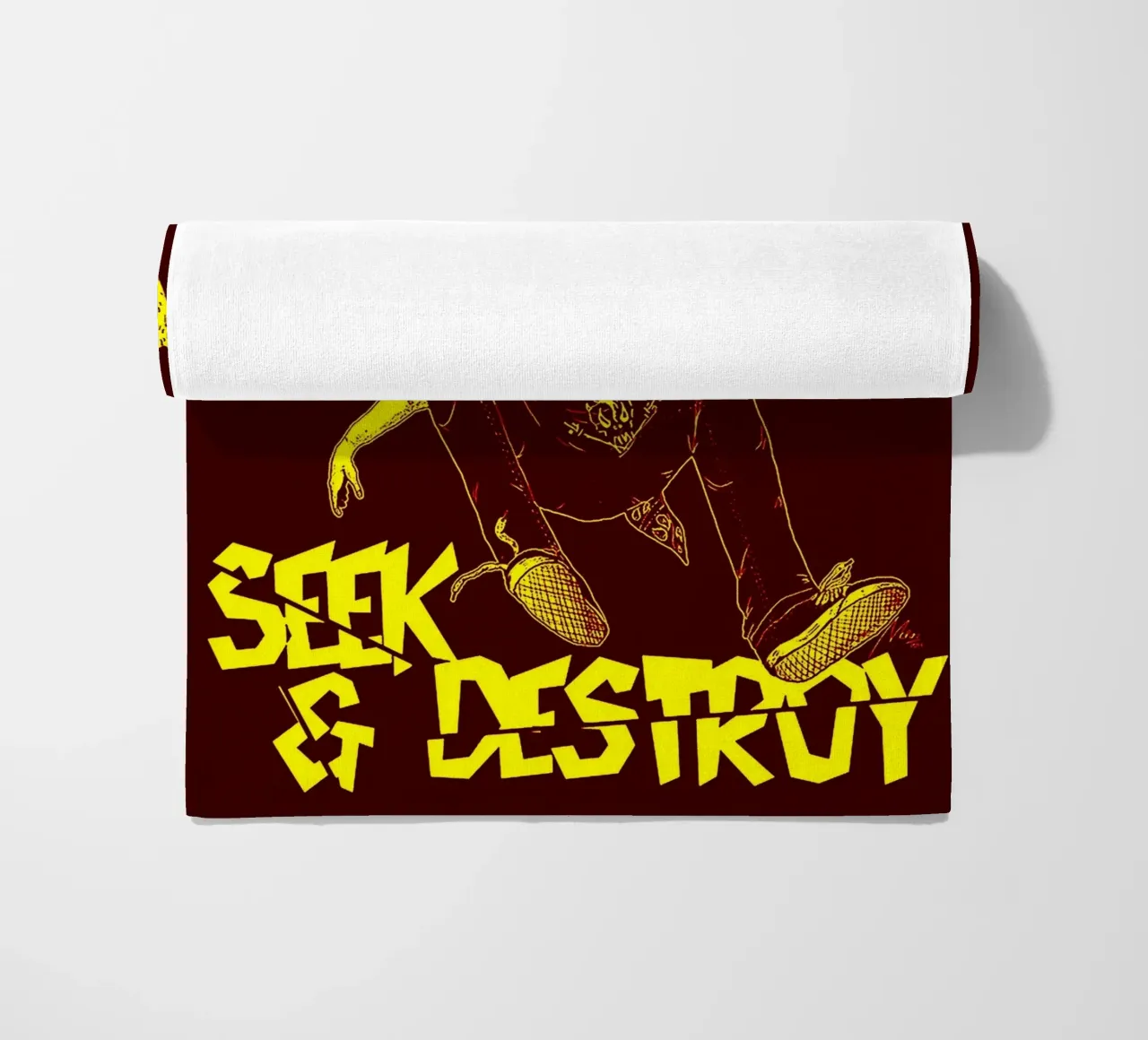 Seek & Destroy beach towel by vanhesling