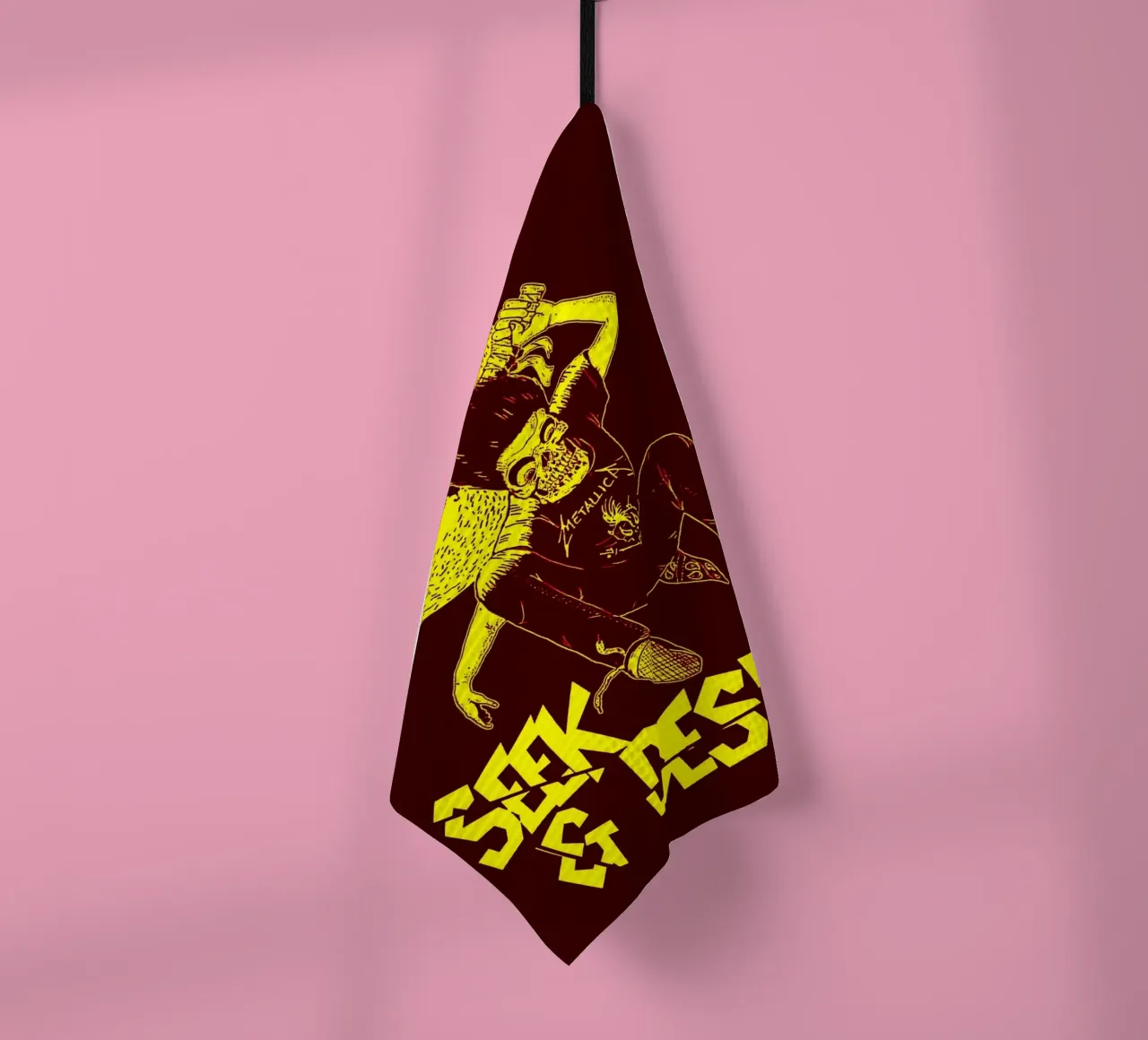 Seek & Destroy tea towel by vanhesling