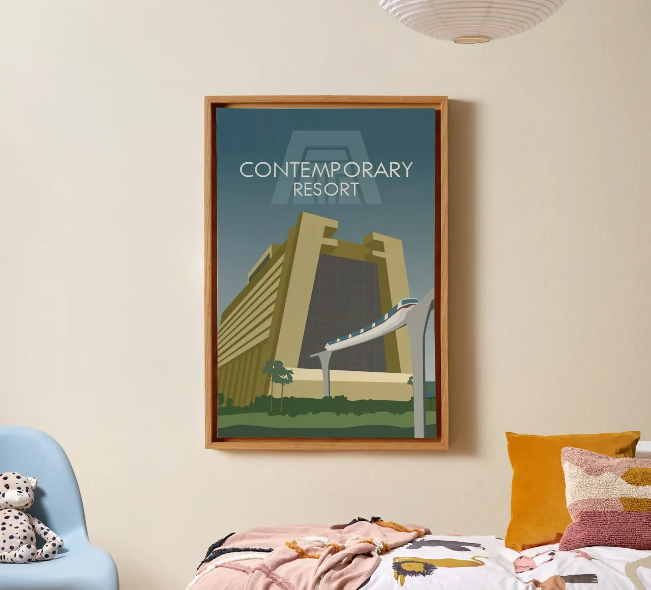 World Eigentijds Resort canvas met Baklijst van williamsshop