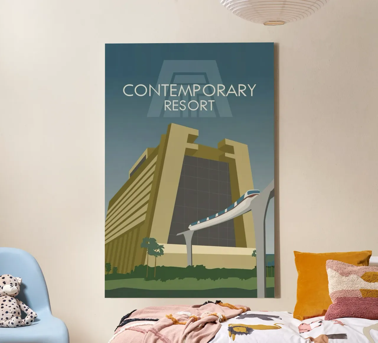 World Eigentijds Resort canvas met Baklijst van williamsshop