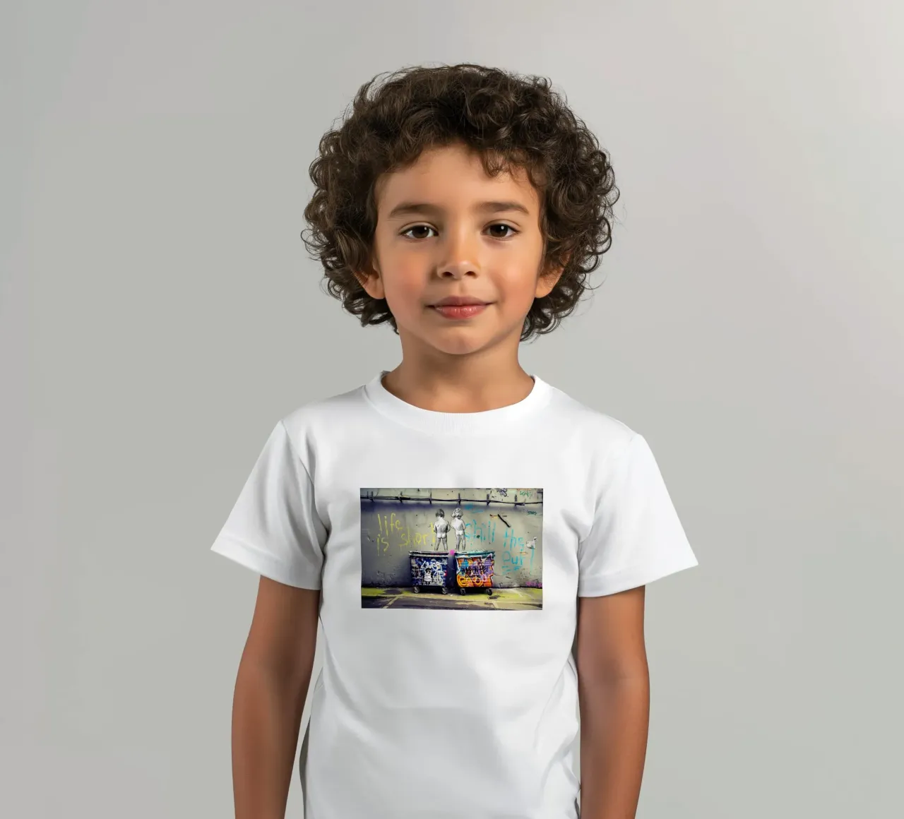 La vita è breve t-shirt bambini da Martin studio