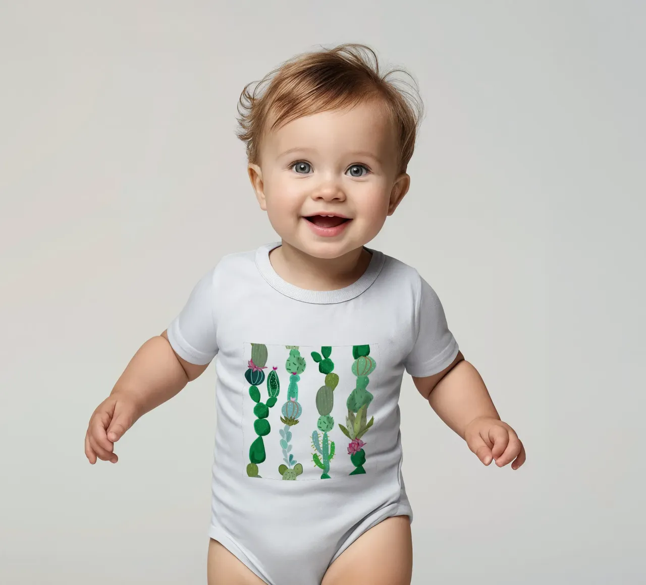 Cactus e succulente body neonato maniche corte da gulsengunel