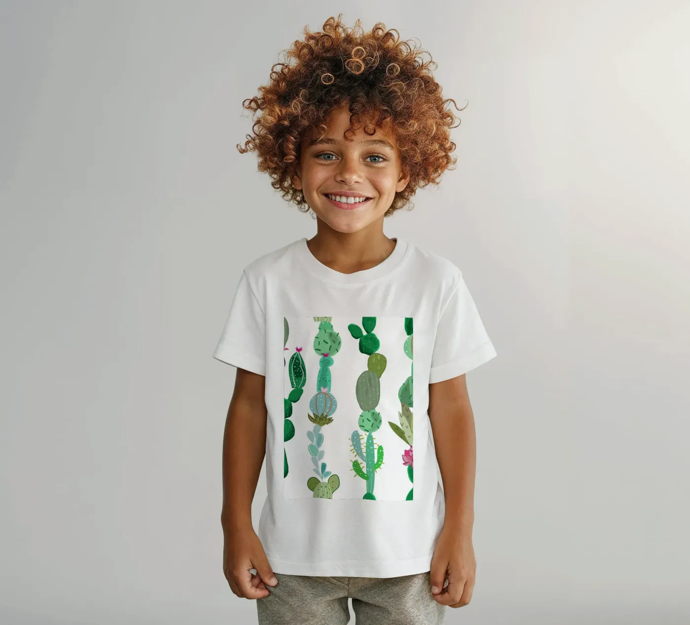 Cactus e succulente t-shirt bambini da gulsengunel