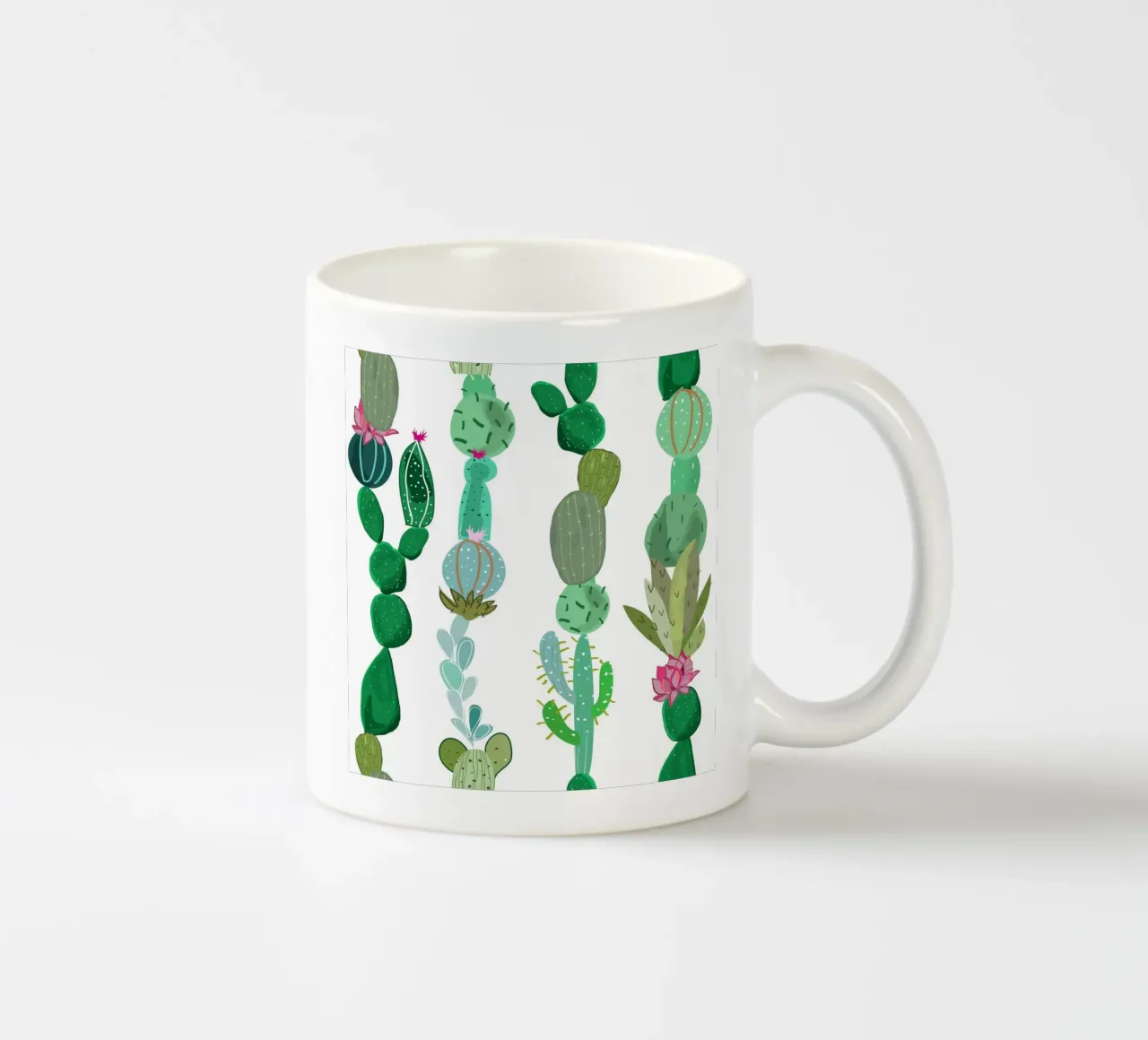 Cactus e succulente tazza in ceramica da gulsengunel