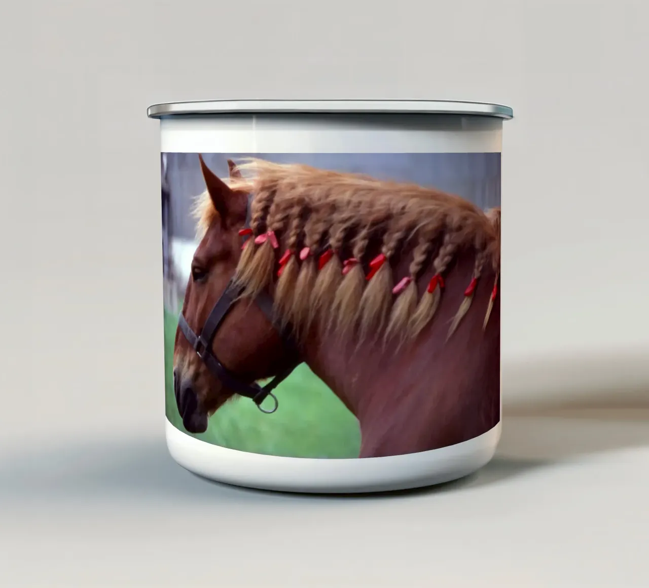 animale addomesticato tazza in smalto da Horsire
