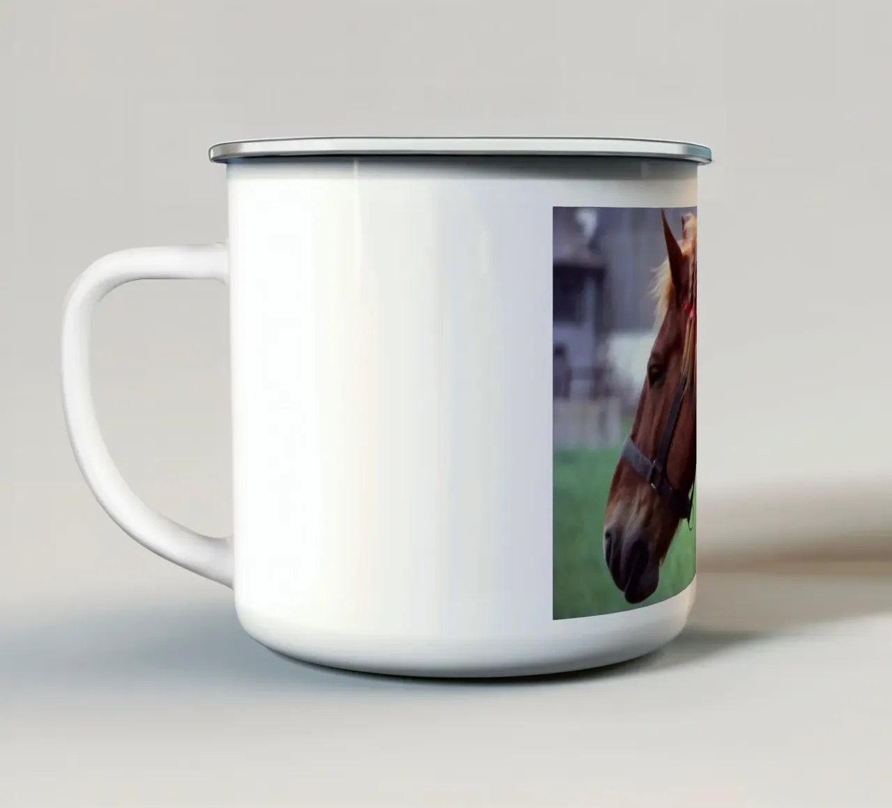 animale addomesticato tazza in smalto da Horsire
