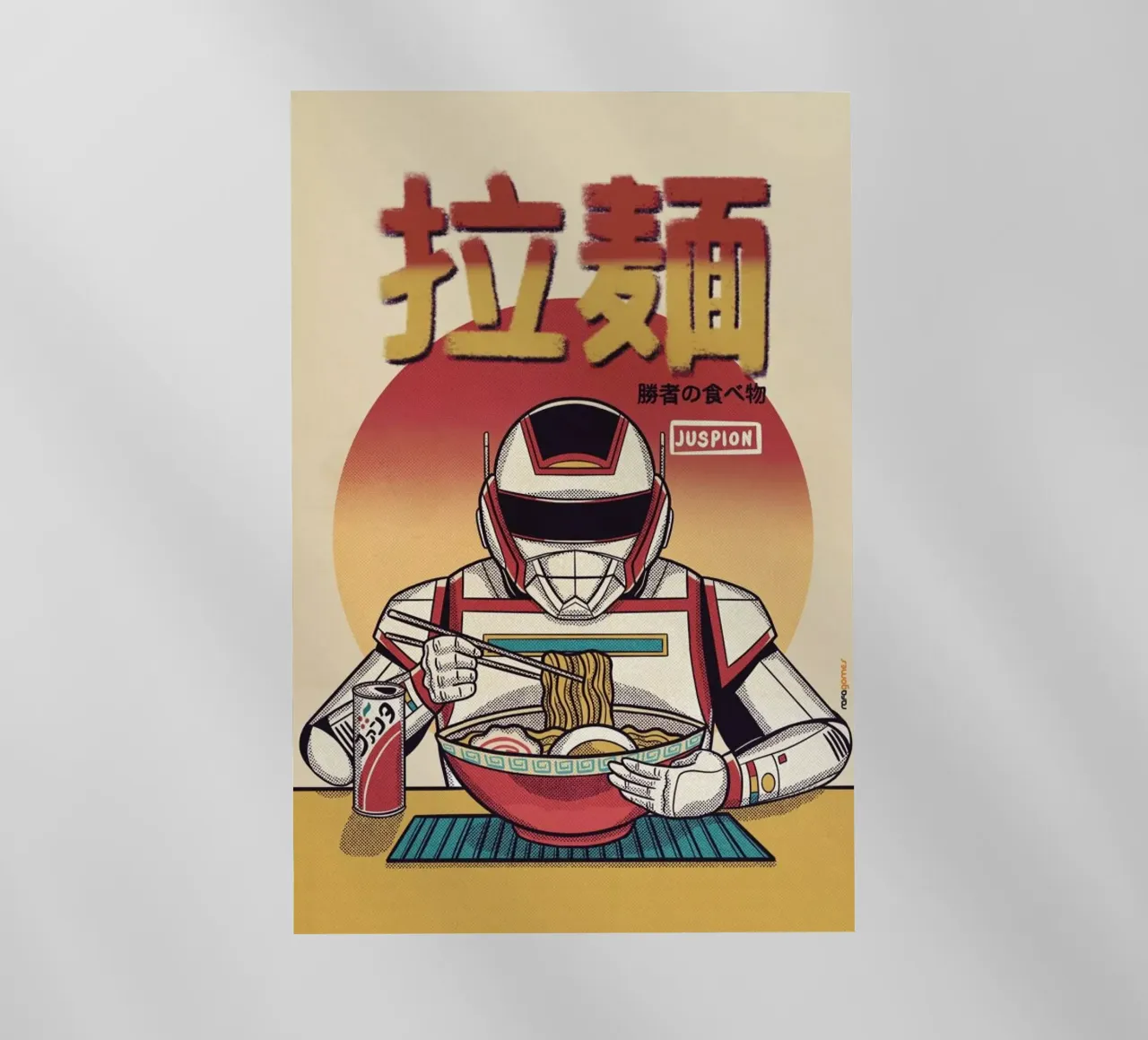 Juspion Eating Ramen pellicola backlit da Rafa Gomes