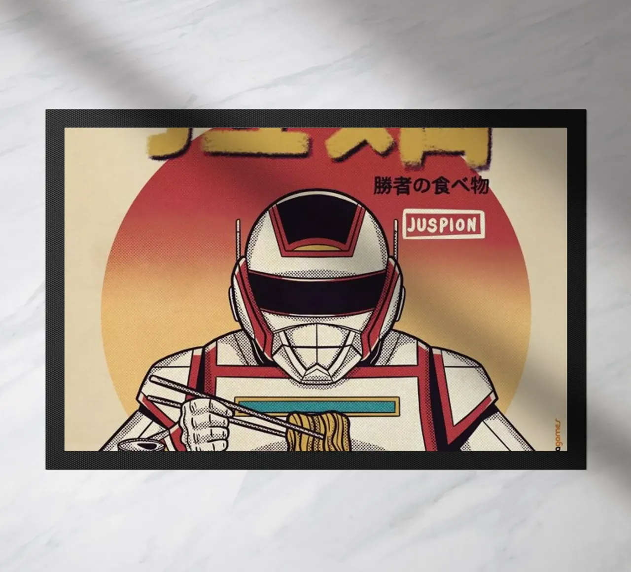 Juspion Eating Ramen zerbino da Rafa Gomes