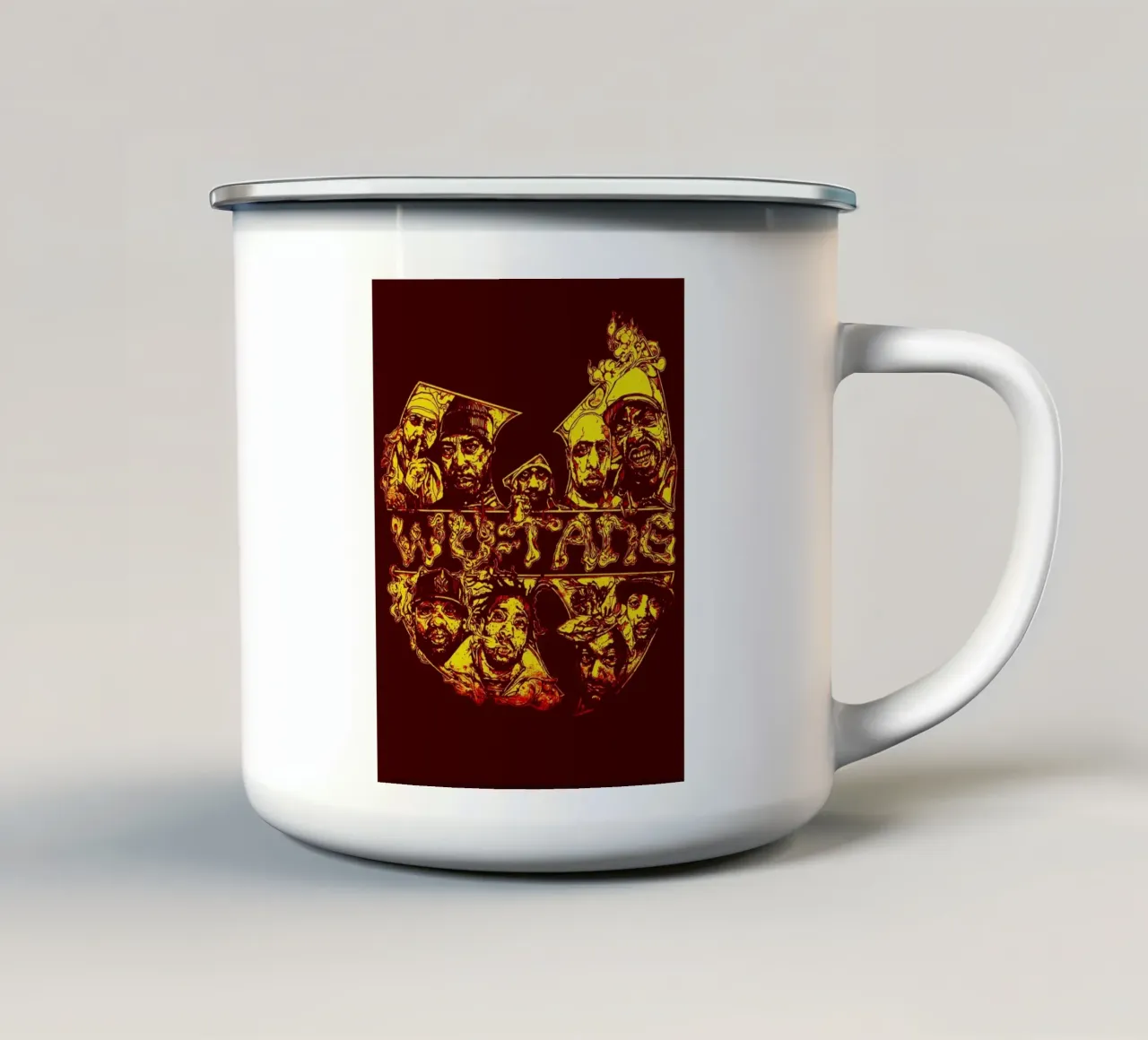 wutang band kunst emaille mok van vanhesling