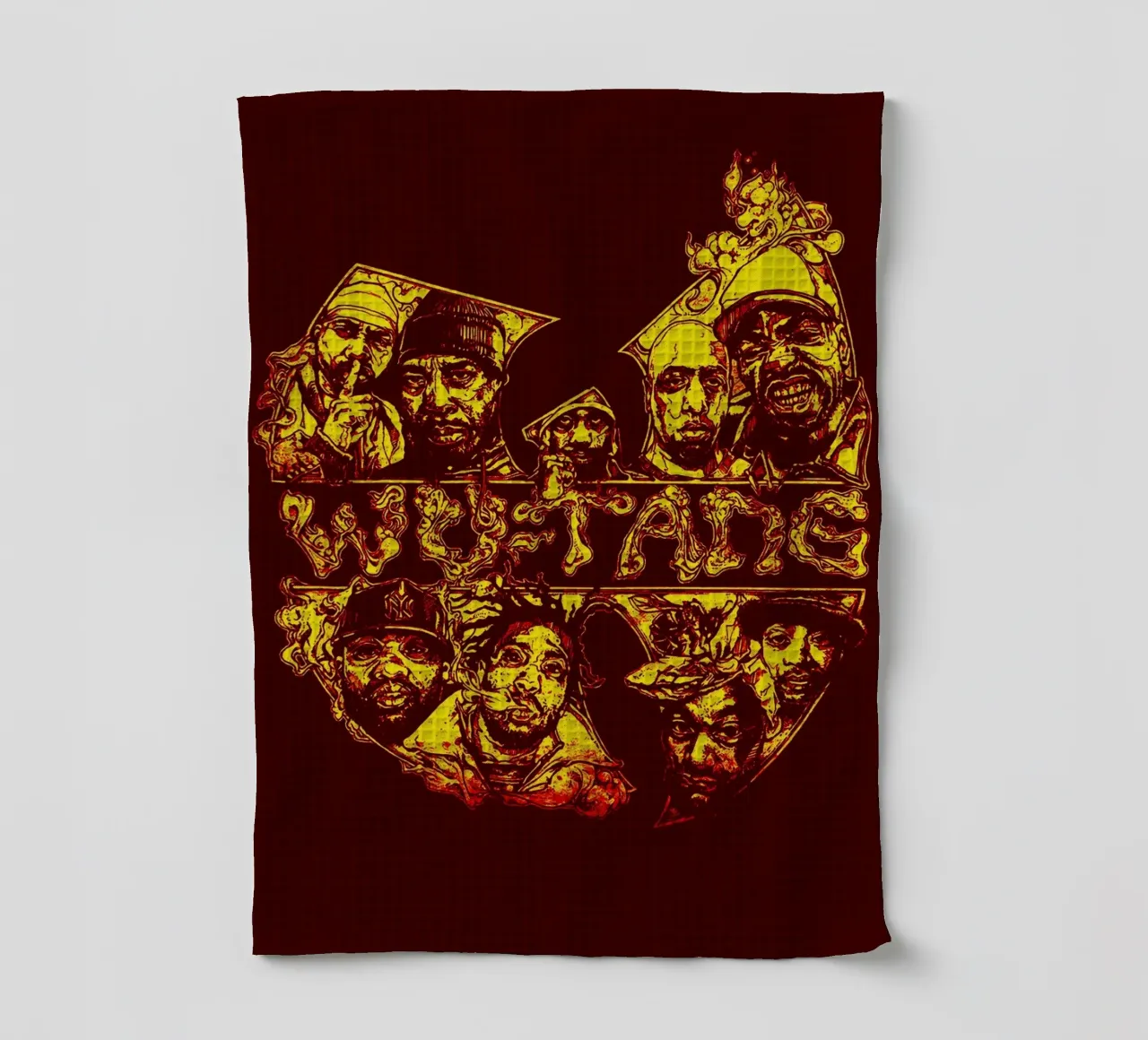 wutang band art tea towel by vanhesling