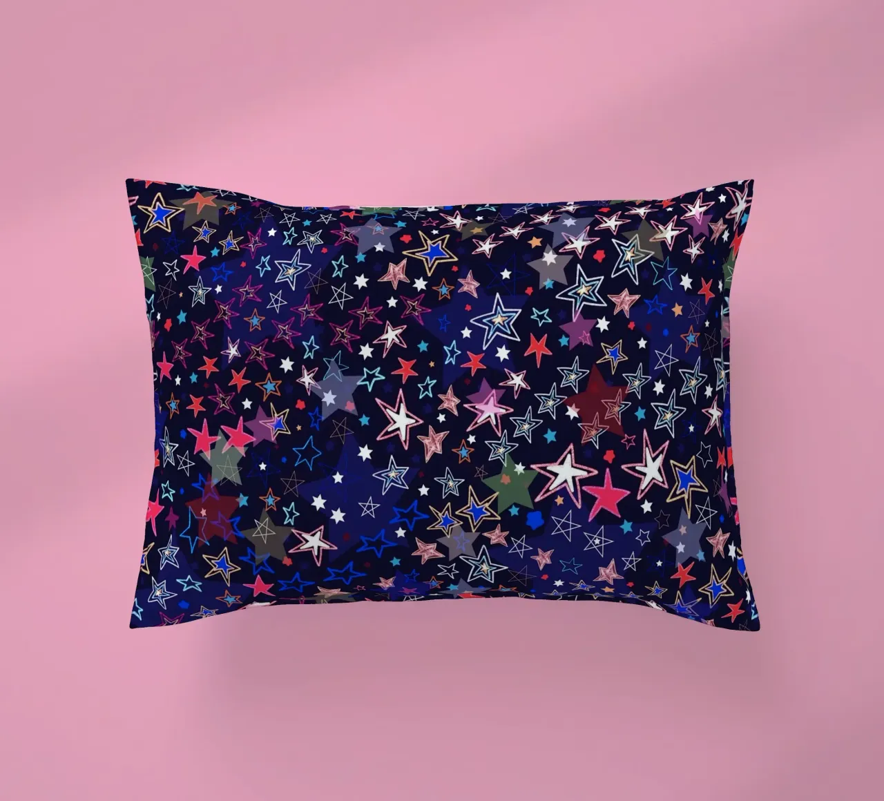 Celestial stars decorative cushion by gulsengunel