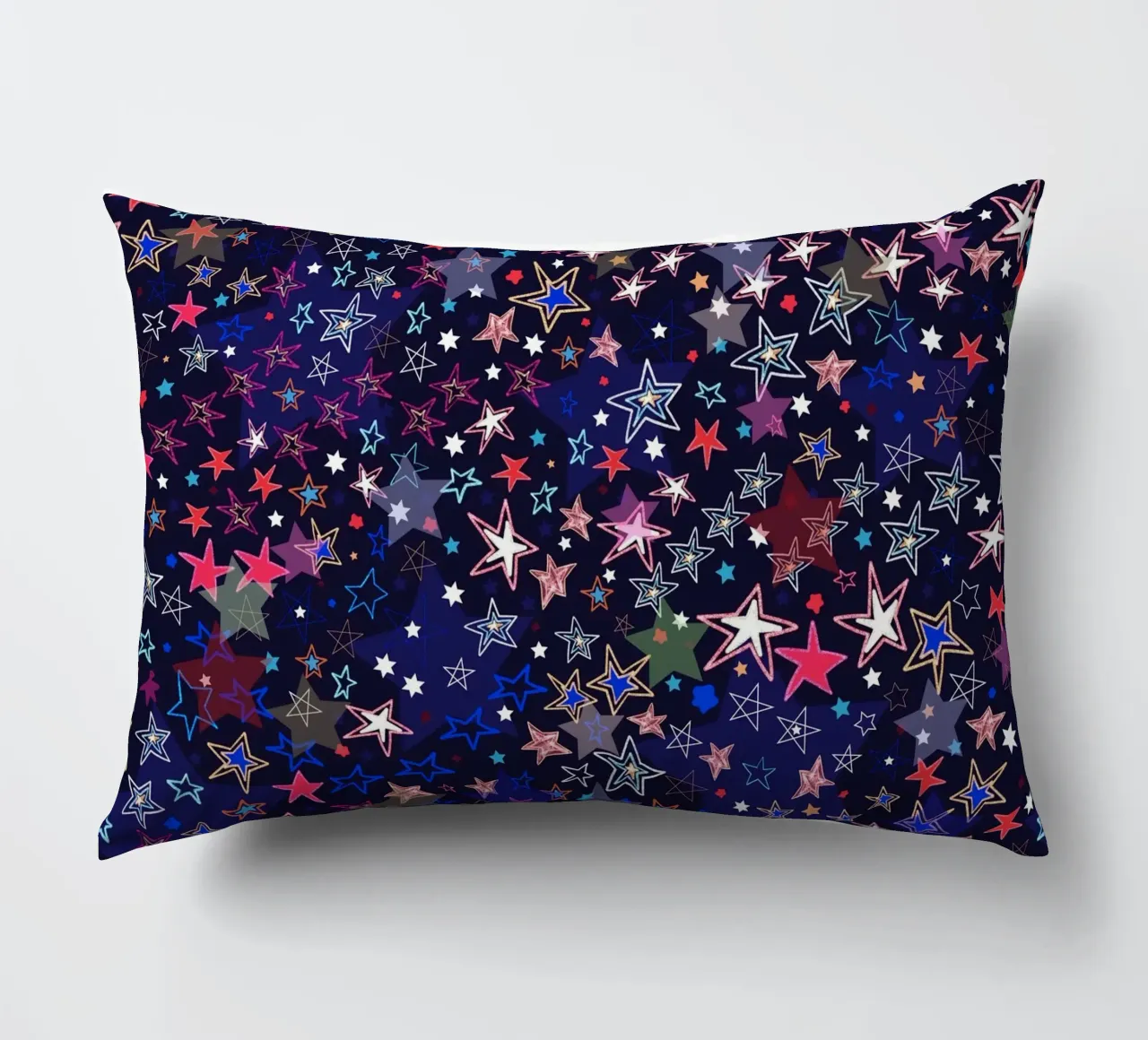 Celestial stars decorative cushion by gulsengunel