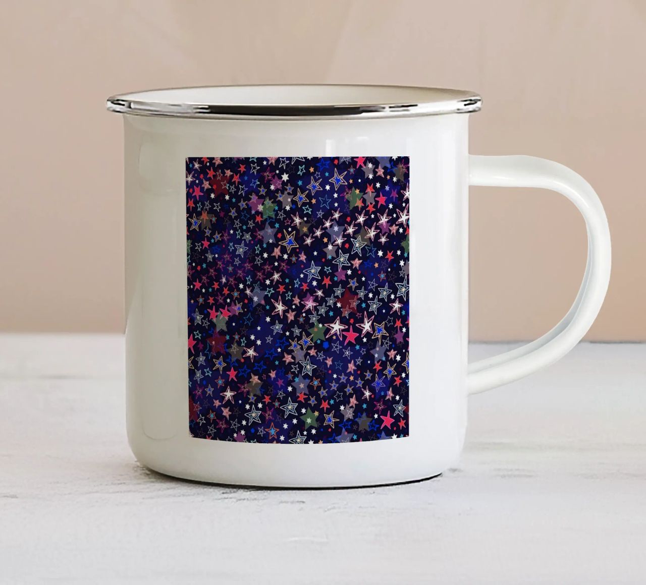 Stelle celesti tazza in smalto da gulsengunel