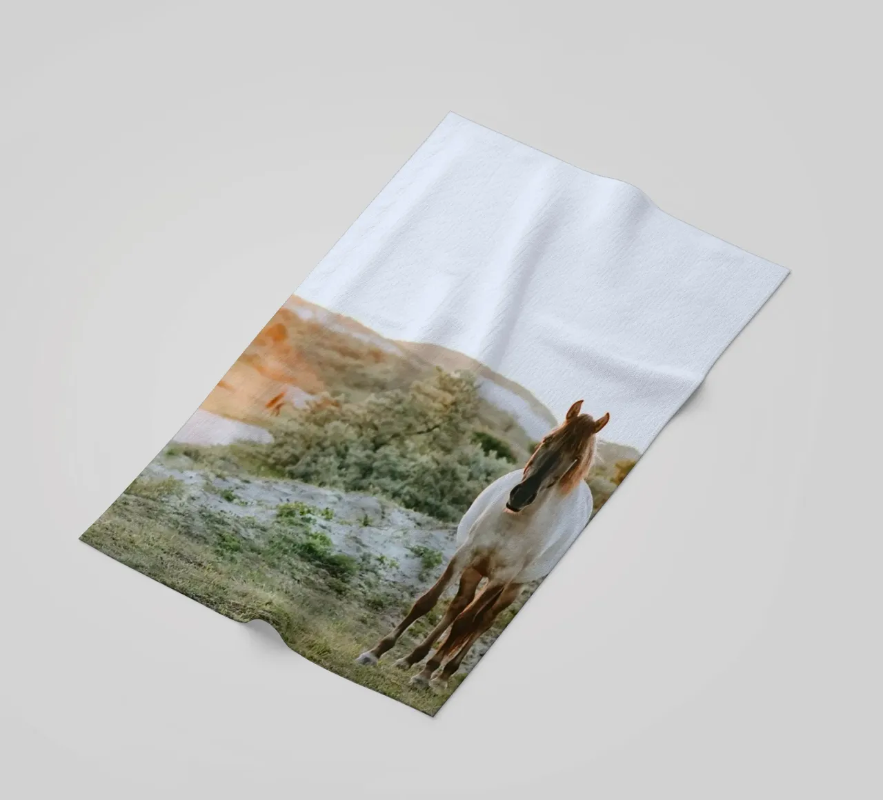 sunlight shrubbery beach towel by Horsire