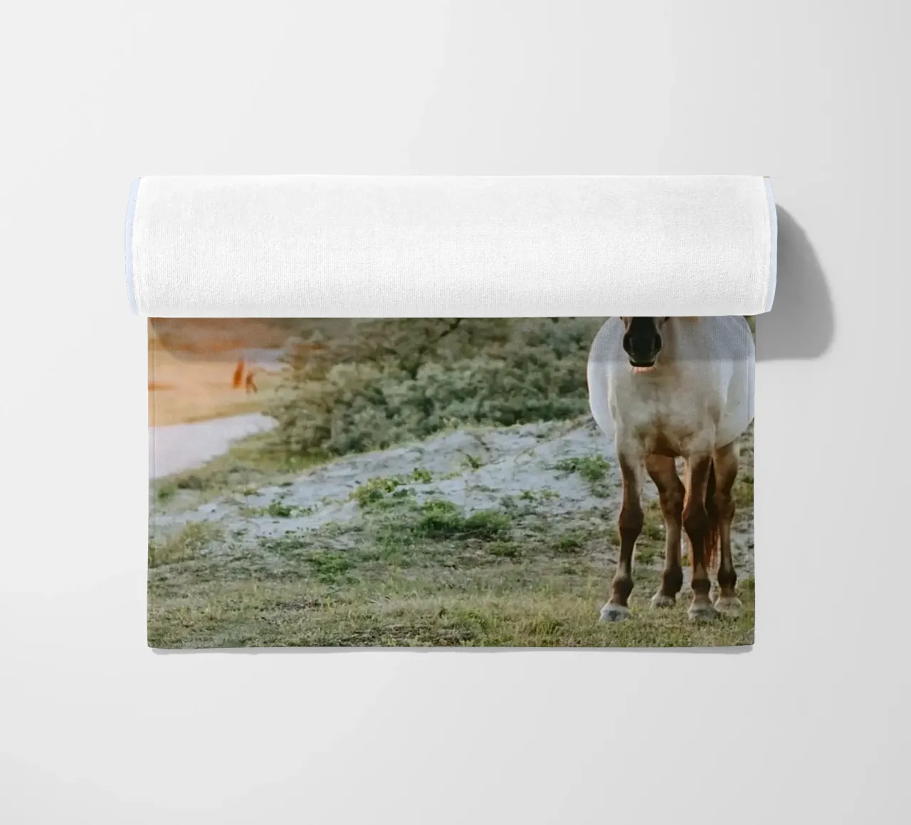 sunlight shrubbery beach towel by Horsire