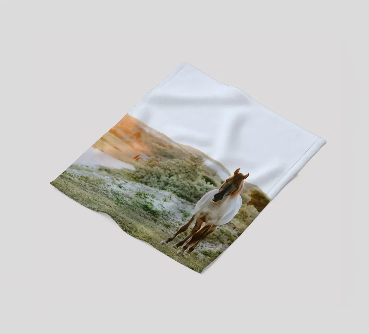 sunlight shrubbery fleece blanket by Horsire
