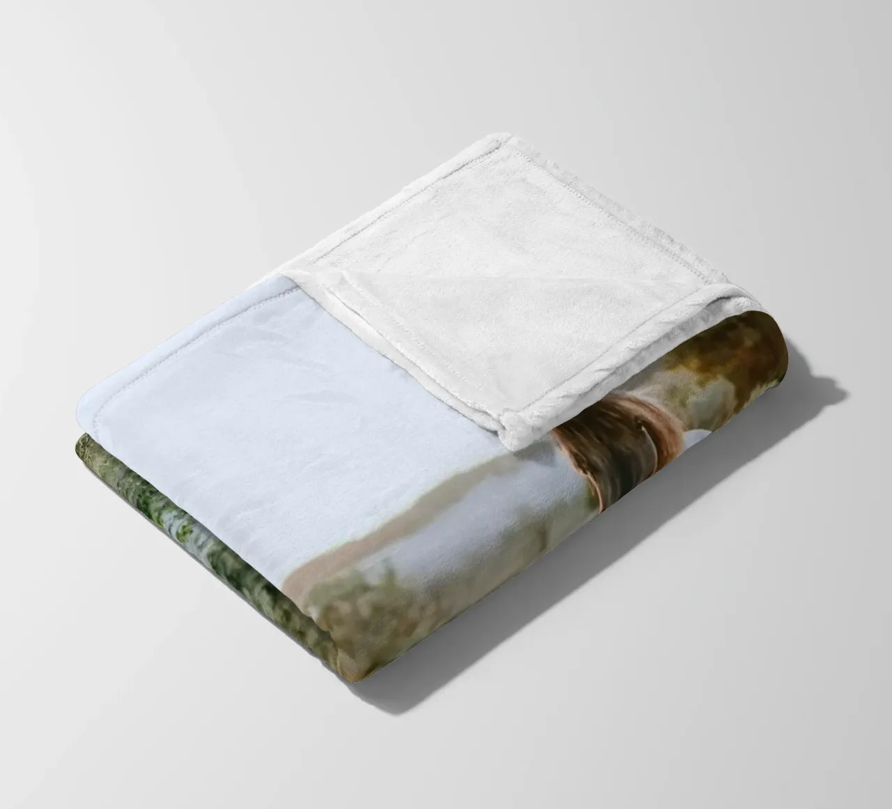 sunlight shrubbery fleece blanket by Horsire