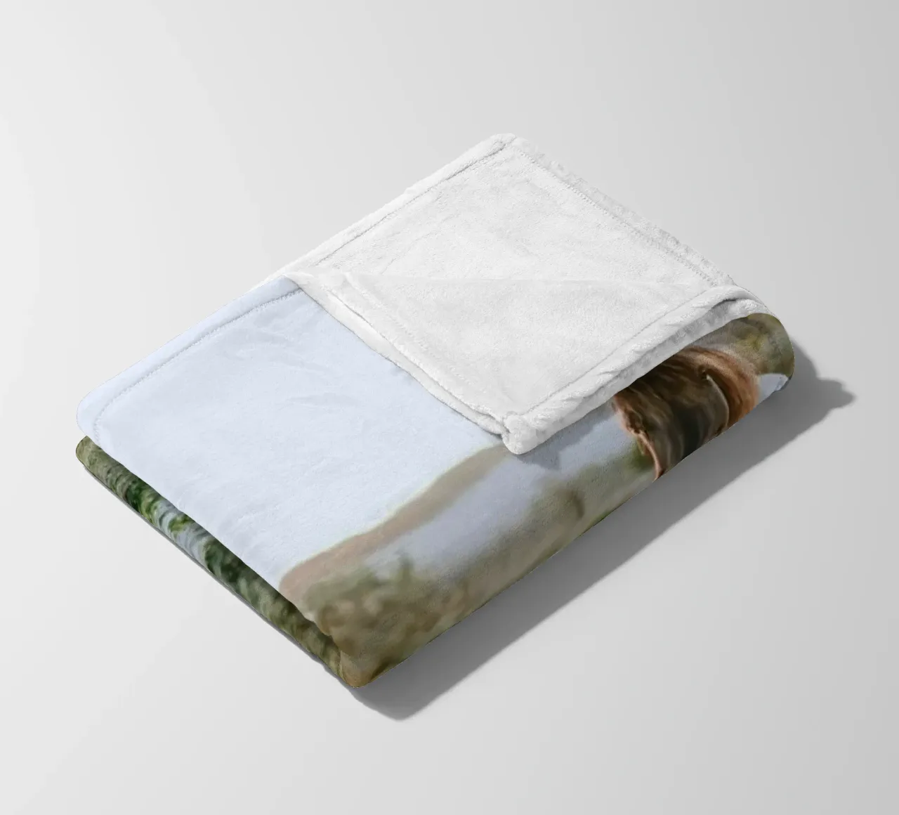 sunlight shrubbery fleece blanket by Horsire