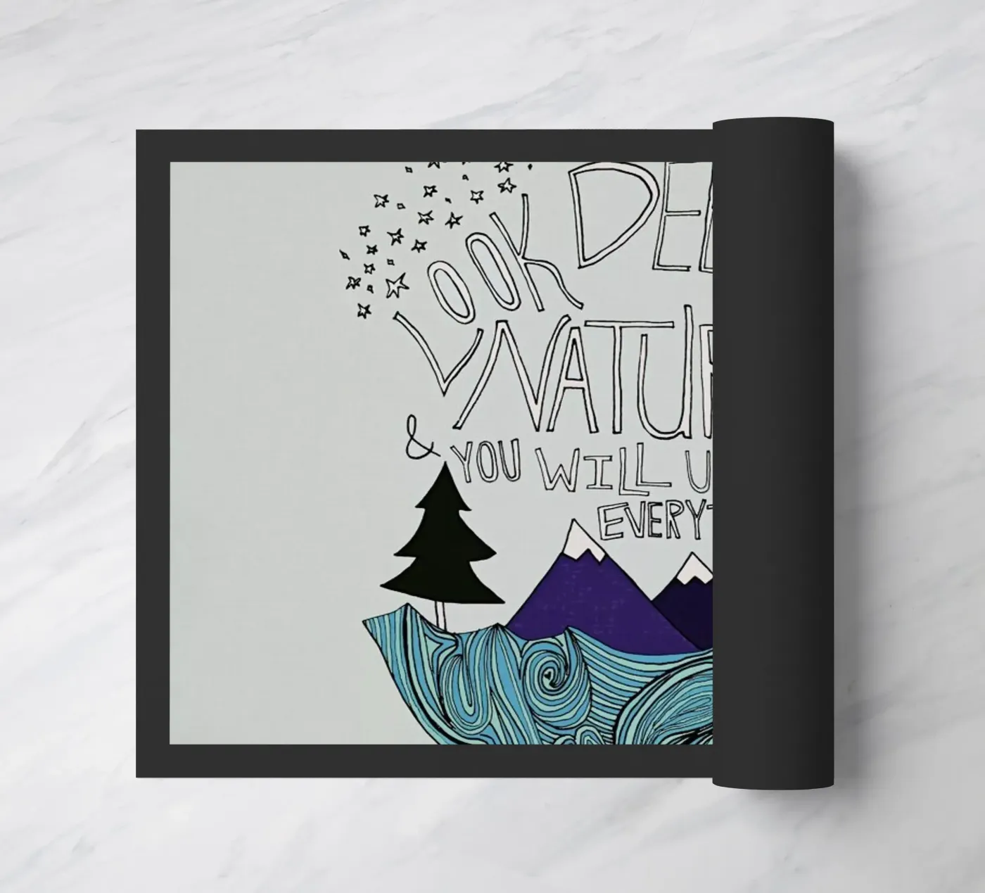 Einstein Nature doormat by Leah Flores