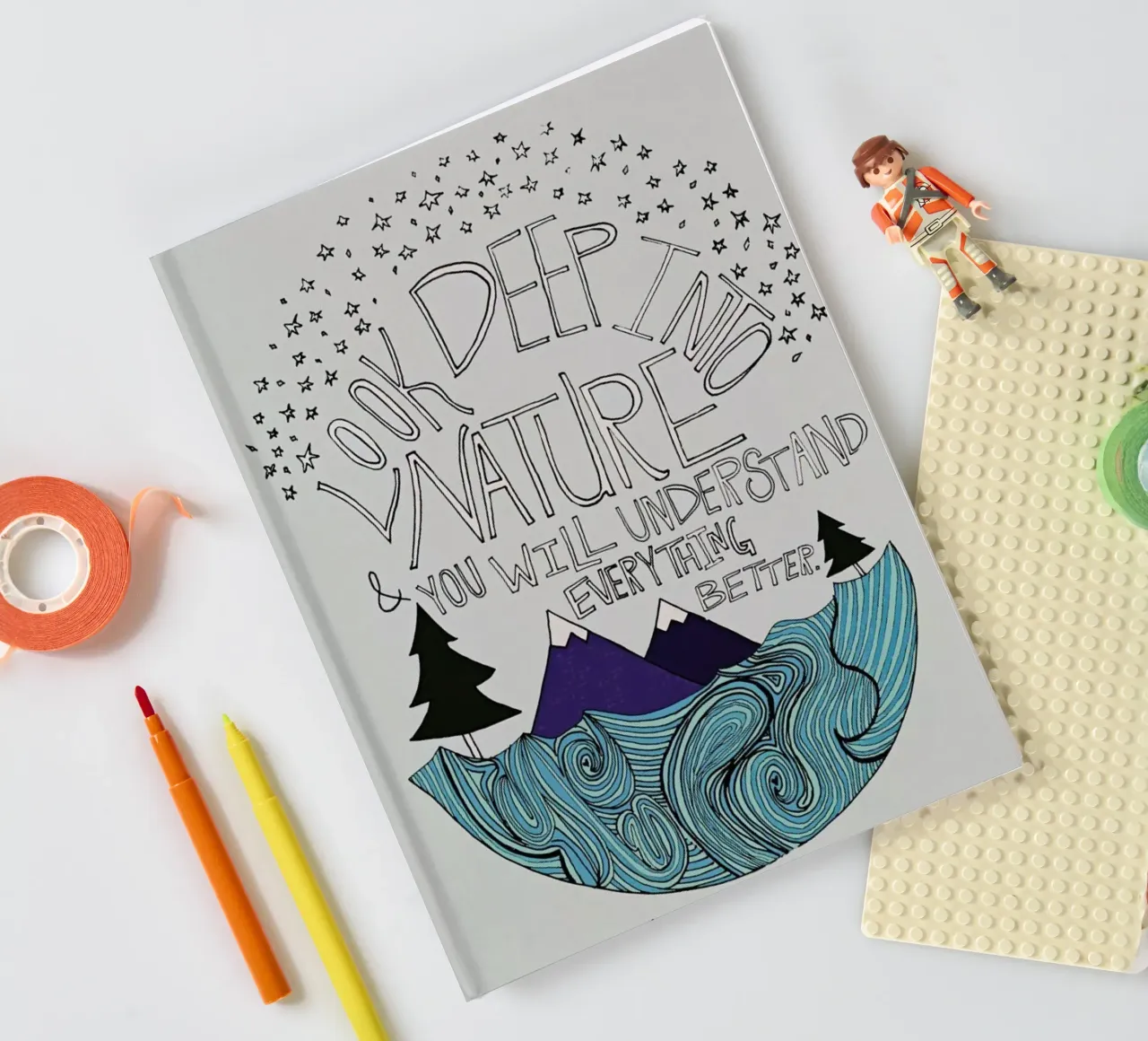 Einstein Nature Notizbuch von Leah Flores