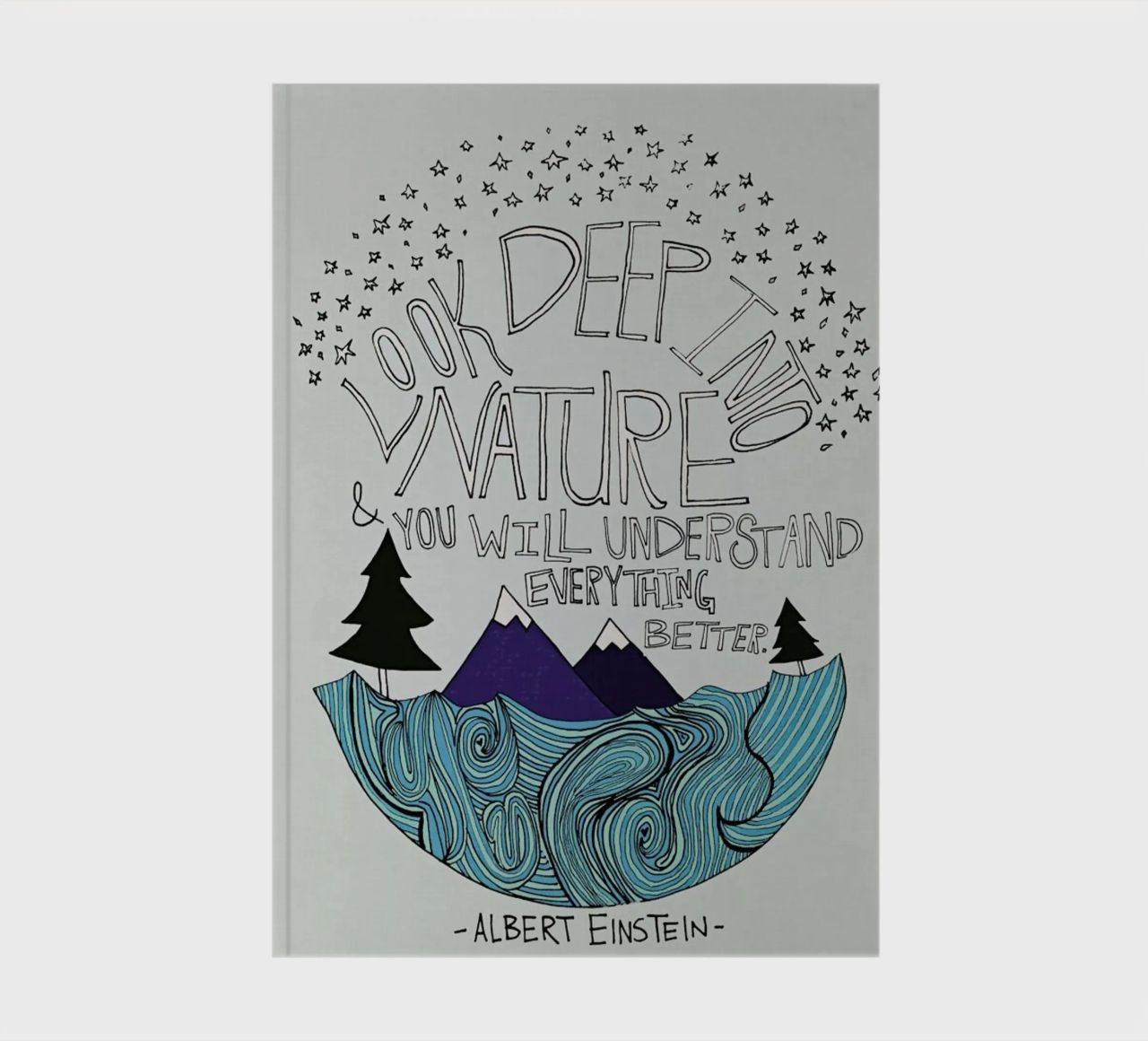 Einstein Nature notebook by Leah Flores