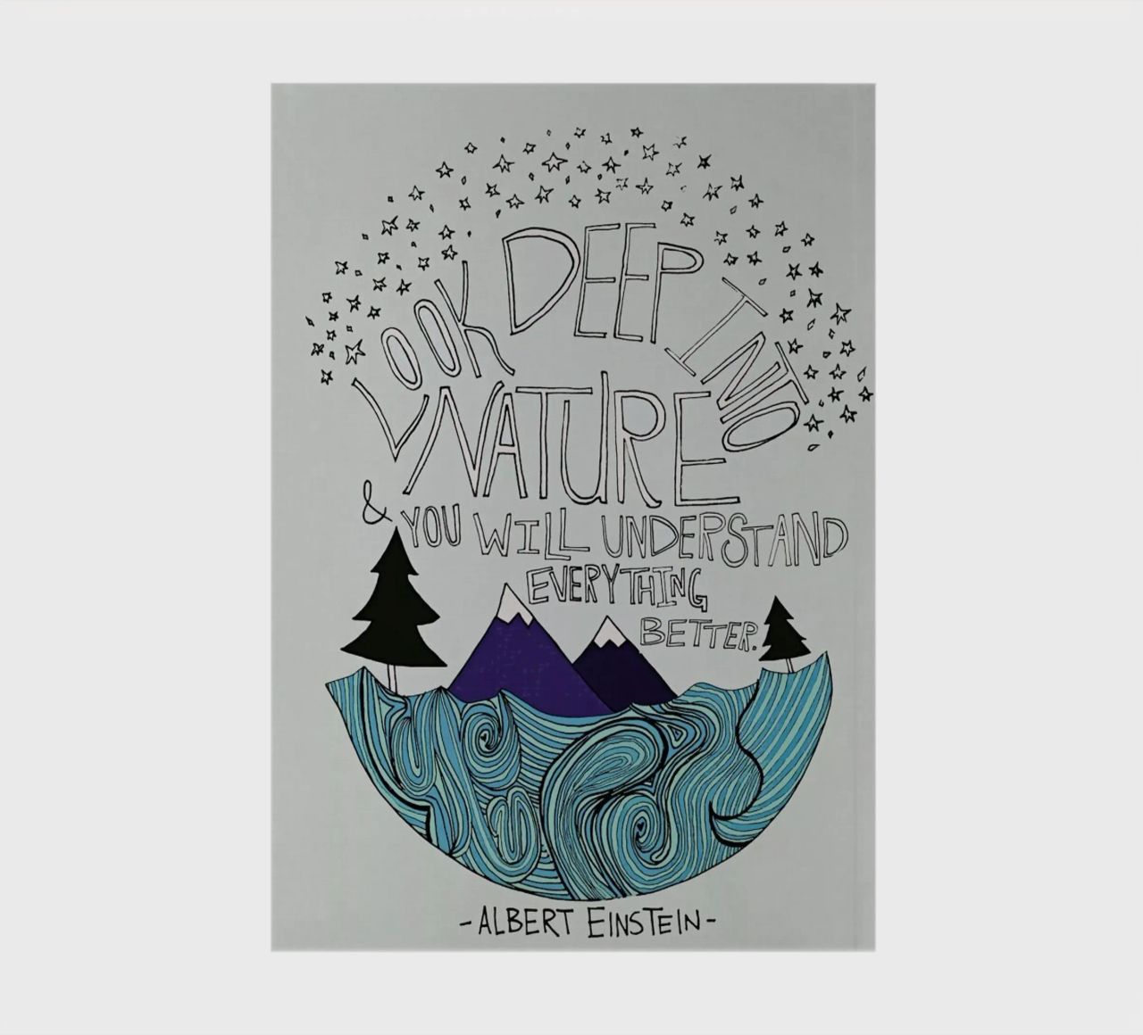 Einstein Nature notebook by Leah Flores