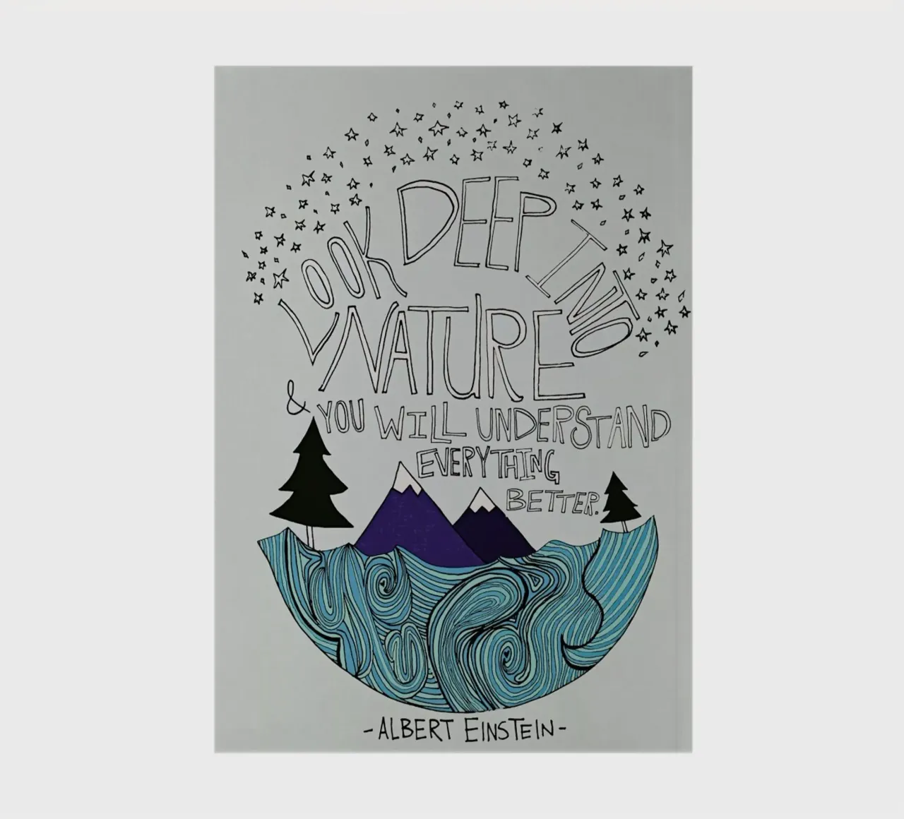Einstein Nature Notizbuch von Leah Flores