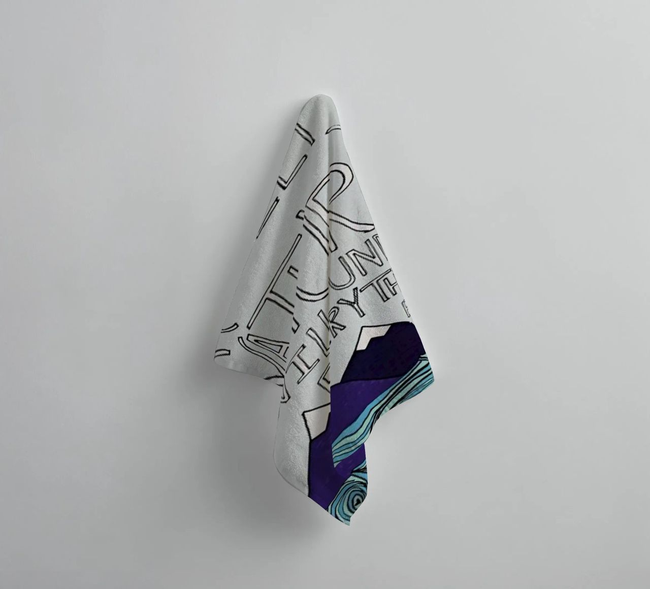 Einstein Nature towel by Leah Flores