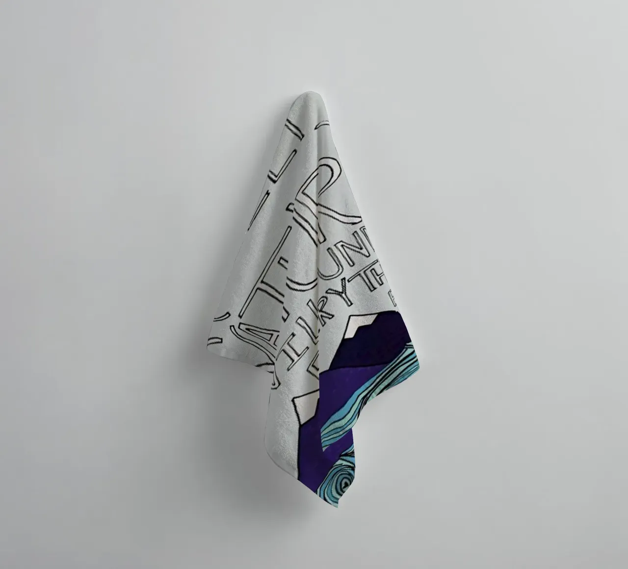 Einstein Nature towel by Leah Flores