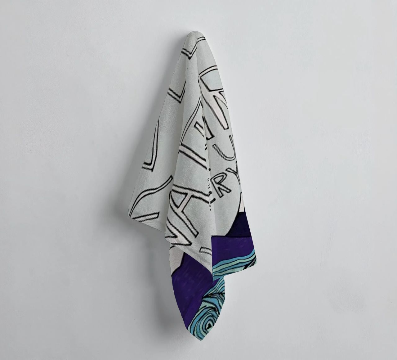 Einstein Nature towel by Leah Flores