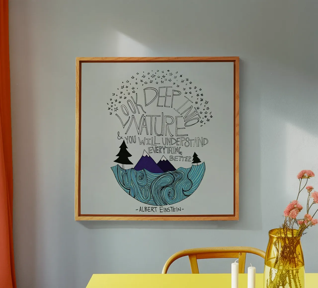 Einstein Nature plexiglass da Leah Flores