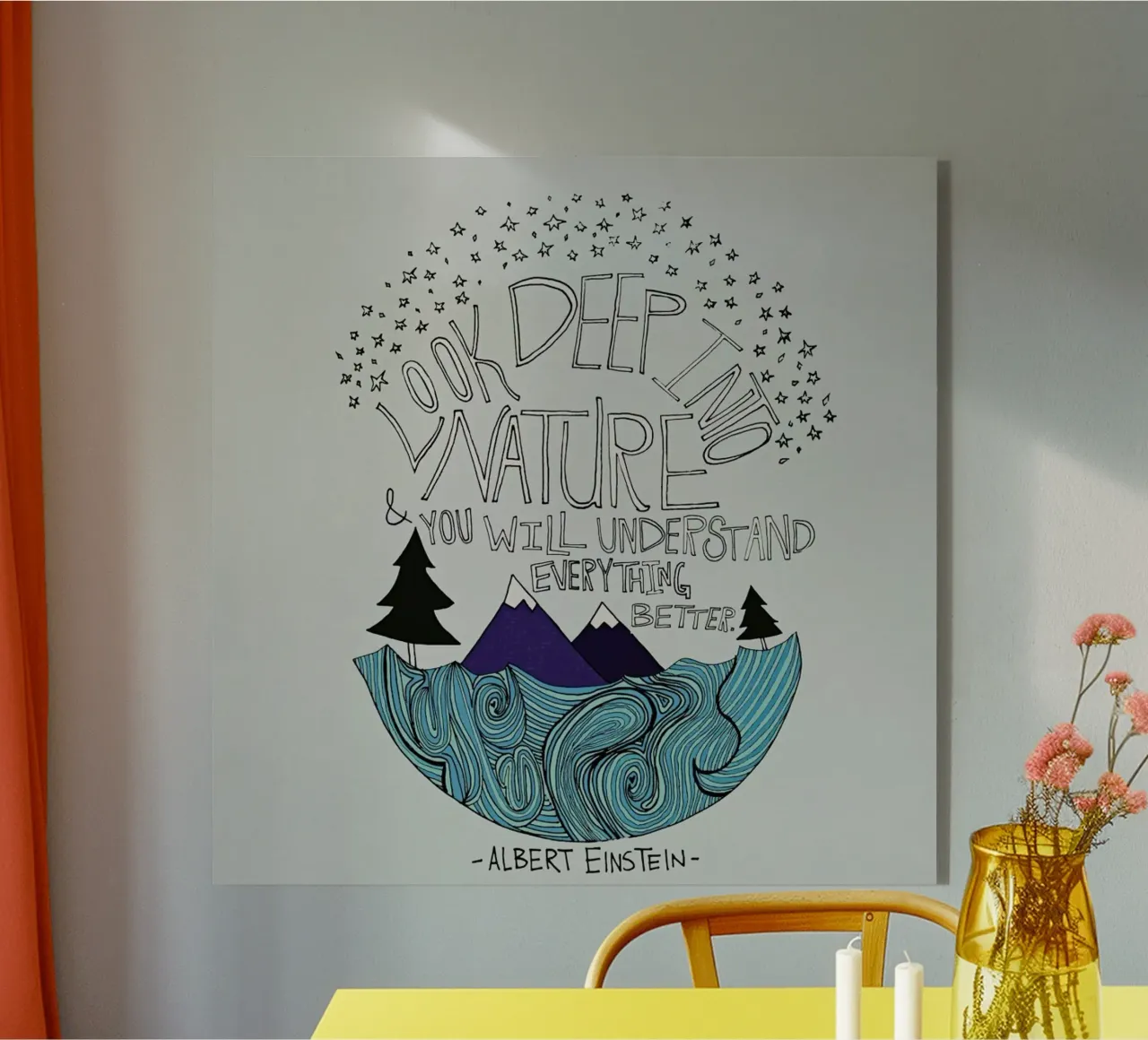 Einstein Nature plexiglass da Leah Flores