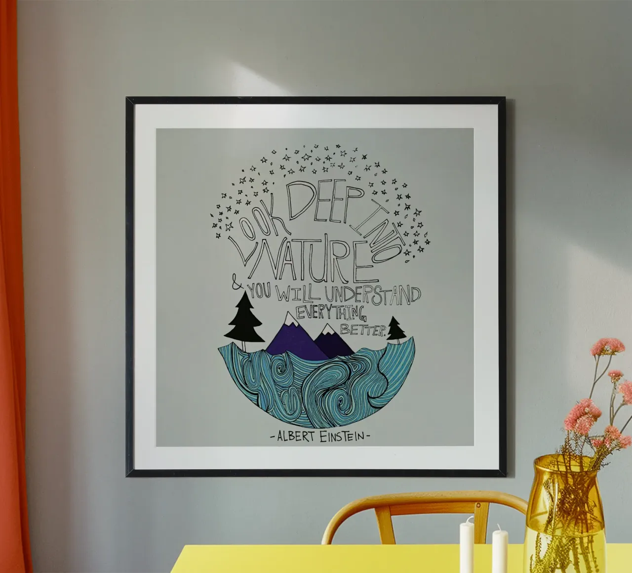 Einstein Nature poster da Leah Flores