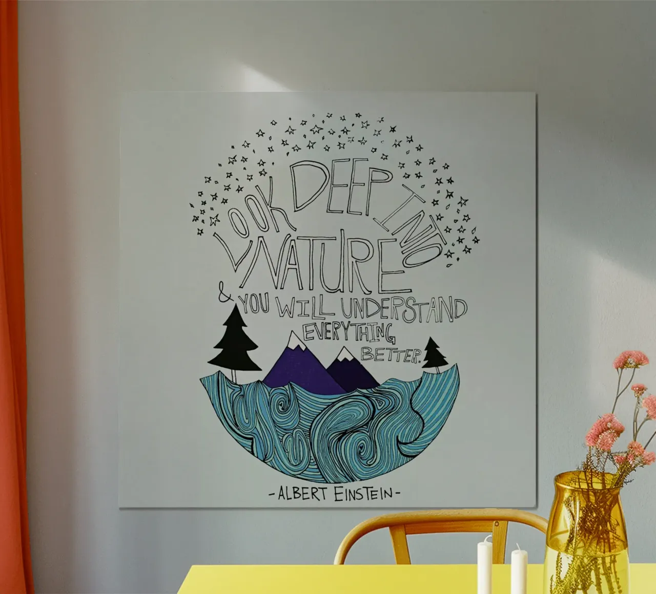 Einstein Nature poster da Leah Flores