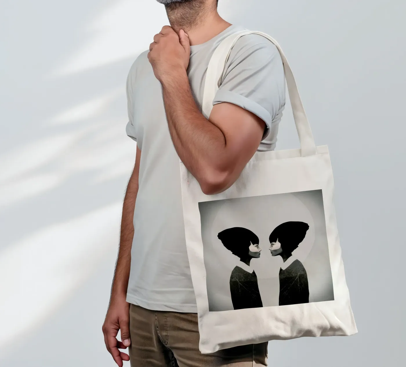 A Reflection tote bag by Ruben Ireland