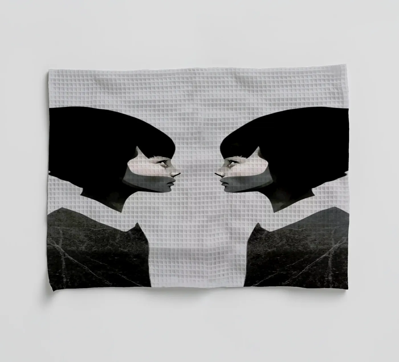 A Reflection tea towel by Ruben Ireland