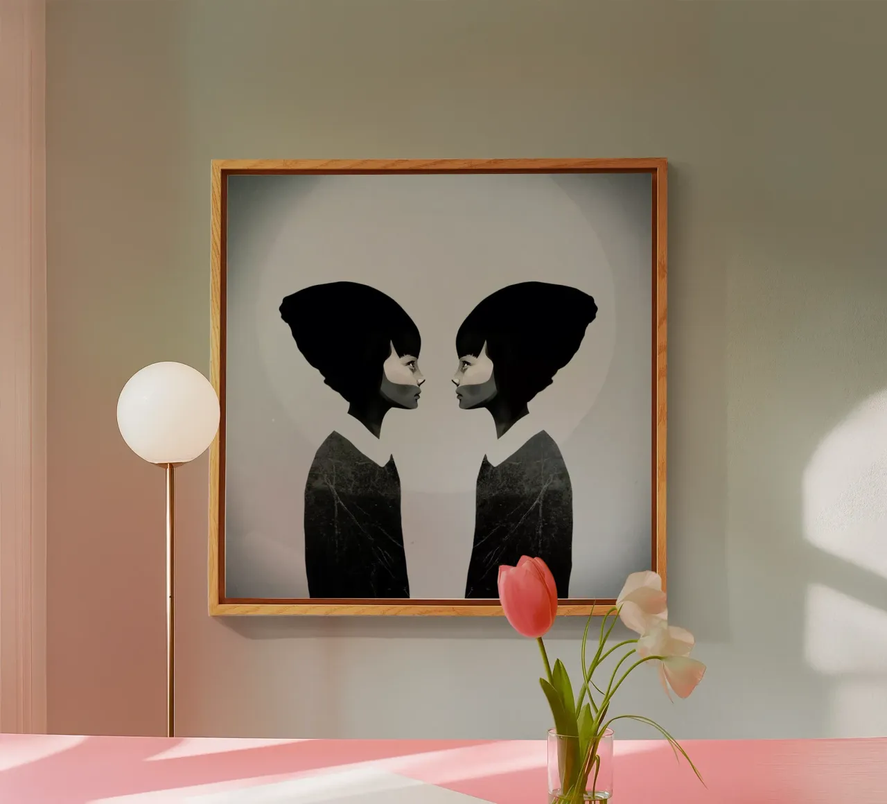 A Reflection acryl van Ruben Ireland