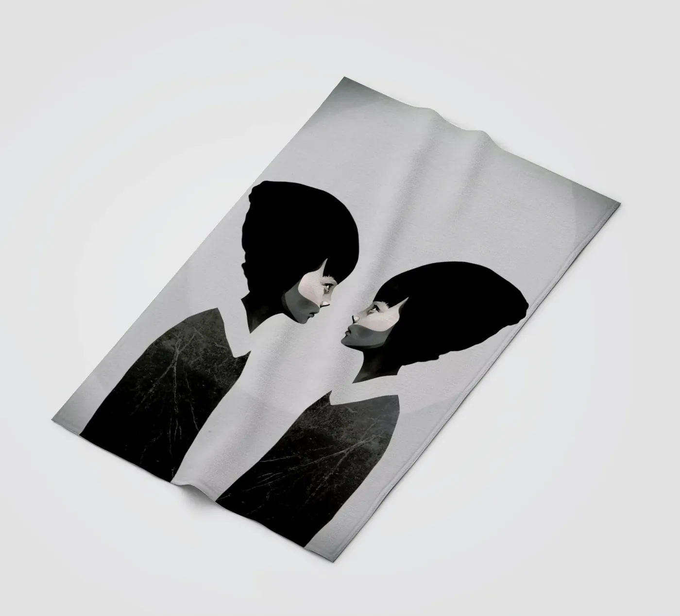 A Reflection fleece blanket by Ruben Ireland