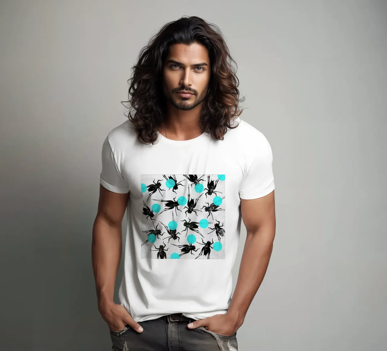 Grasshoppers and Dots t-shirt da Elisabeth Fredriksson