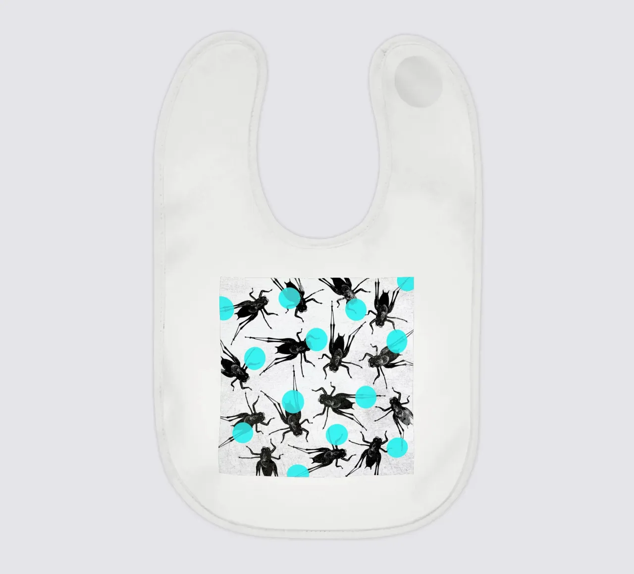 Grasshoppers and Dots bavaglino da Elisabeth Fredriksson