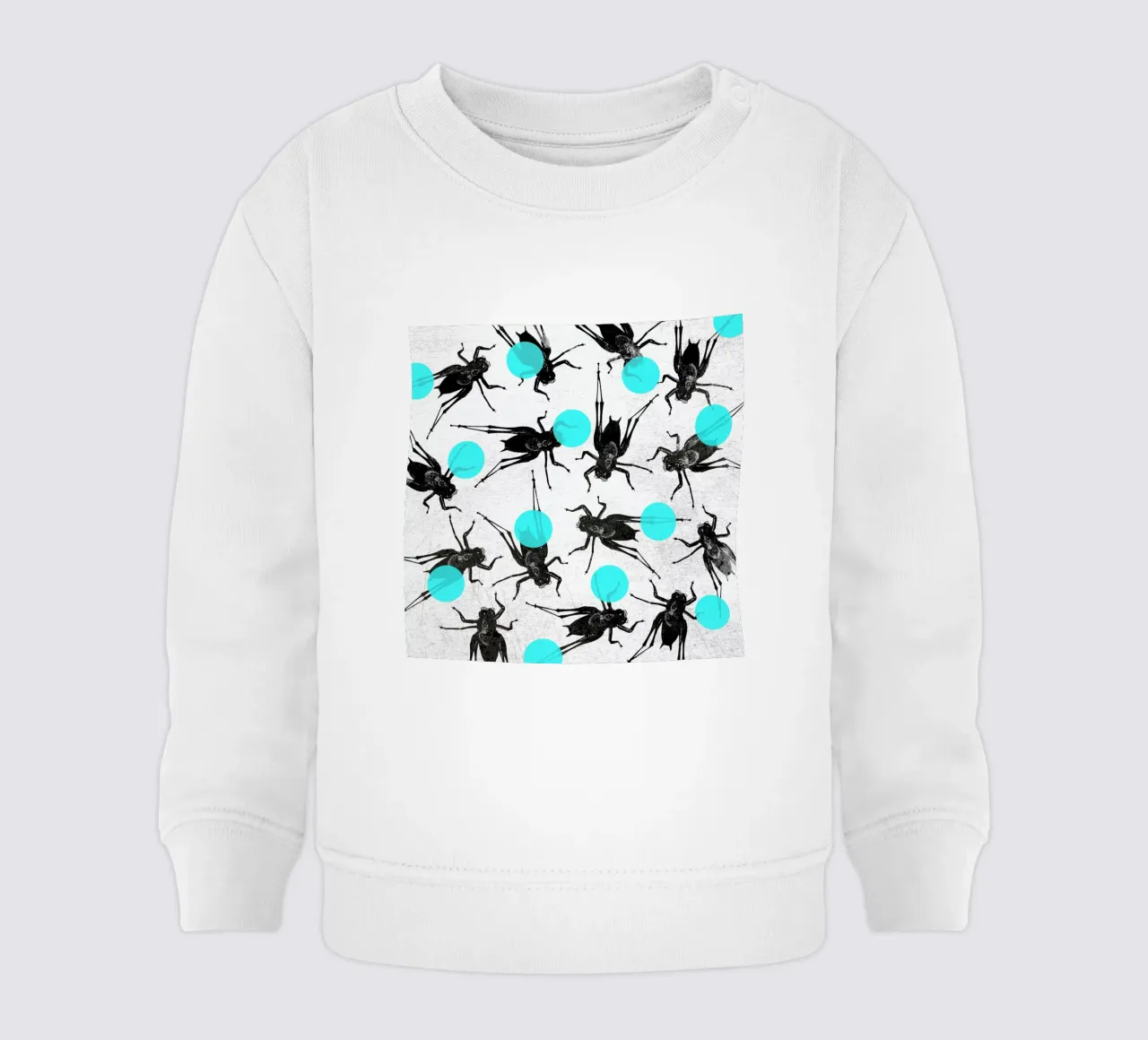 Grasshoppers and Dots felpa neonato da Elisabeth Fredriksson