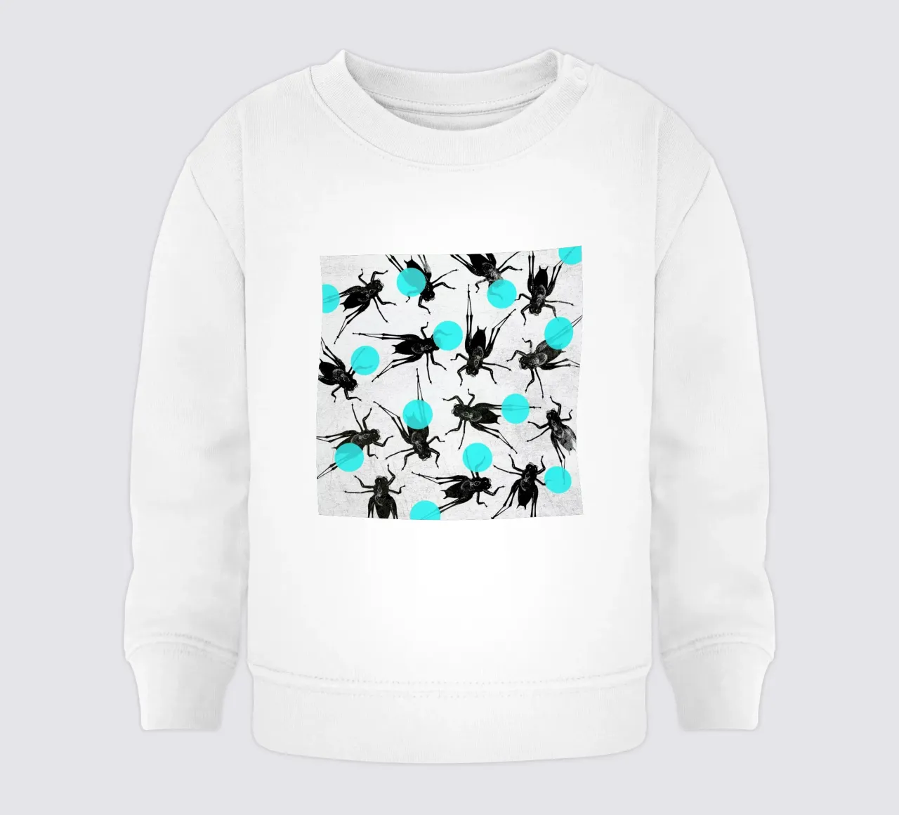 Grasshoppers and Dots felpa neonato da Elisabeth Fredriksson
