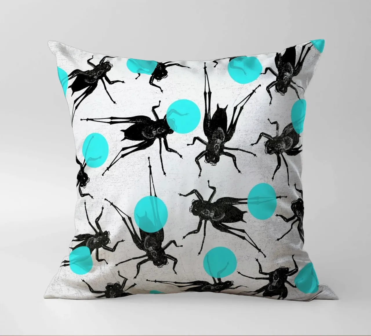 Grasshoppers and Dots cuscino da Elisabeth Fredriksson