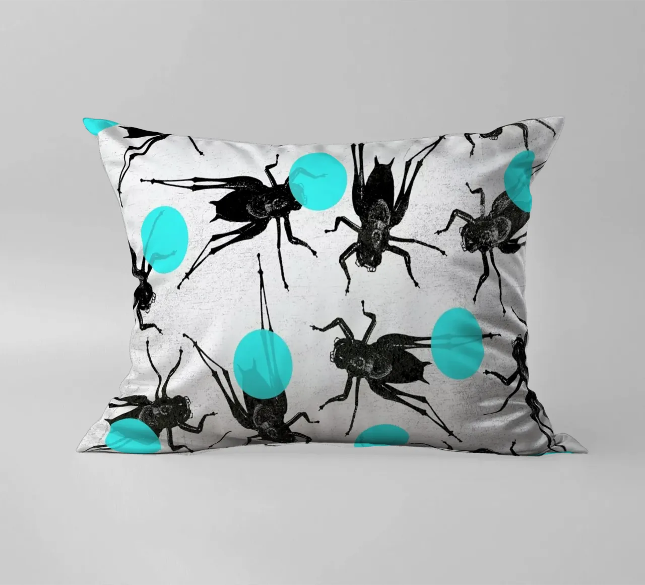 Grasshoppers and Dots cuscino da Elisabeth Fredriksson