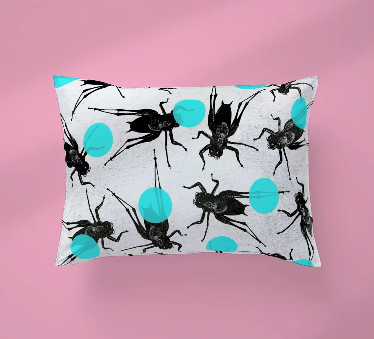 Grasshoppers and Dots cuscino da Elisabeth Fredriksson