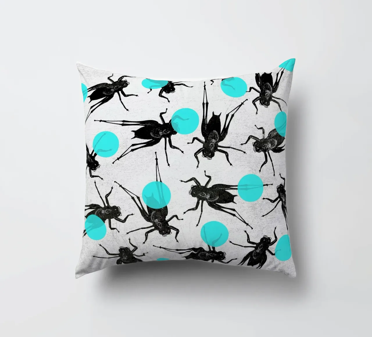 Grasshoppers and Dots cuscino da Elisabeth Fredriksson