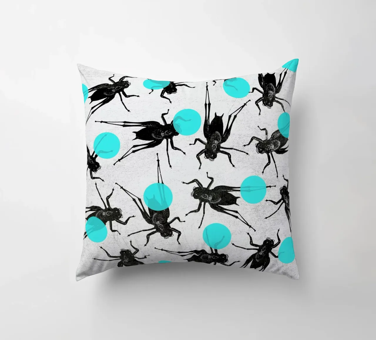 Grasshoppers and Dots cuscino da Elisabeth Fredriksson